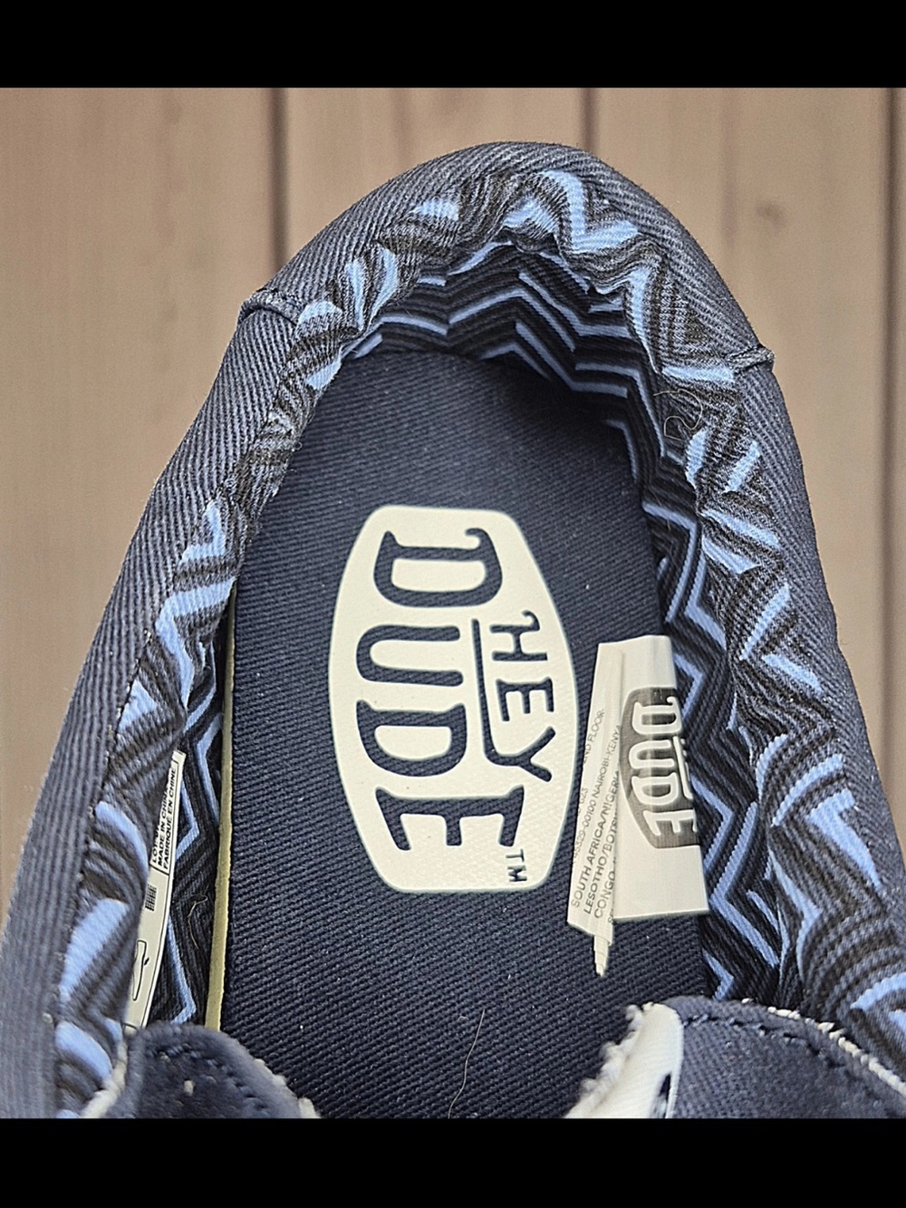 Hey Dude Men's Size 8 Wally Canvas Navy Casual Slip-On Comfort Shoes - Picture 9 of 11